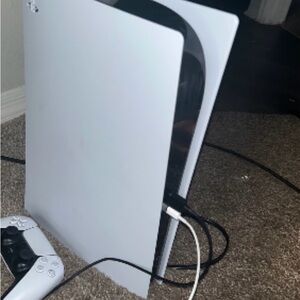 Sony White Gaming Console with Controller